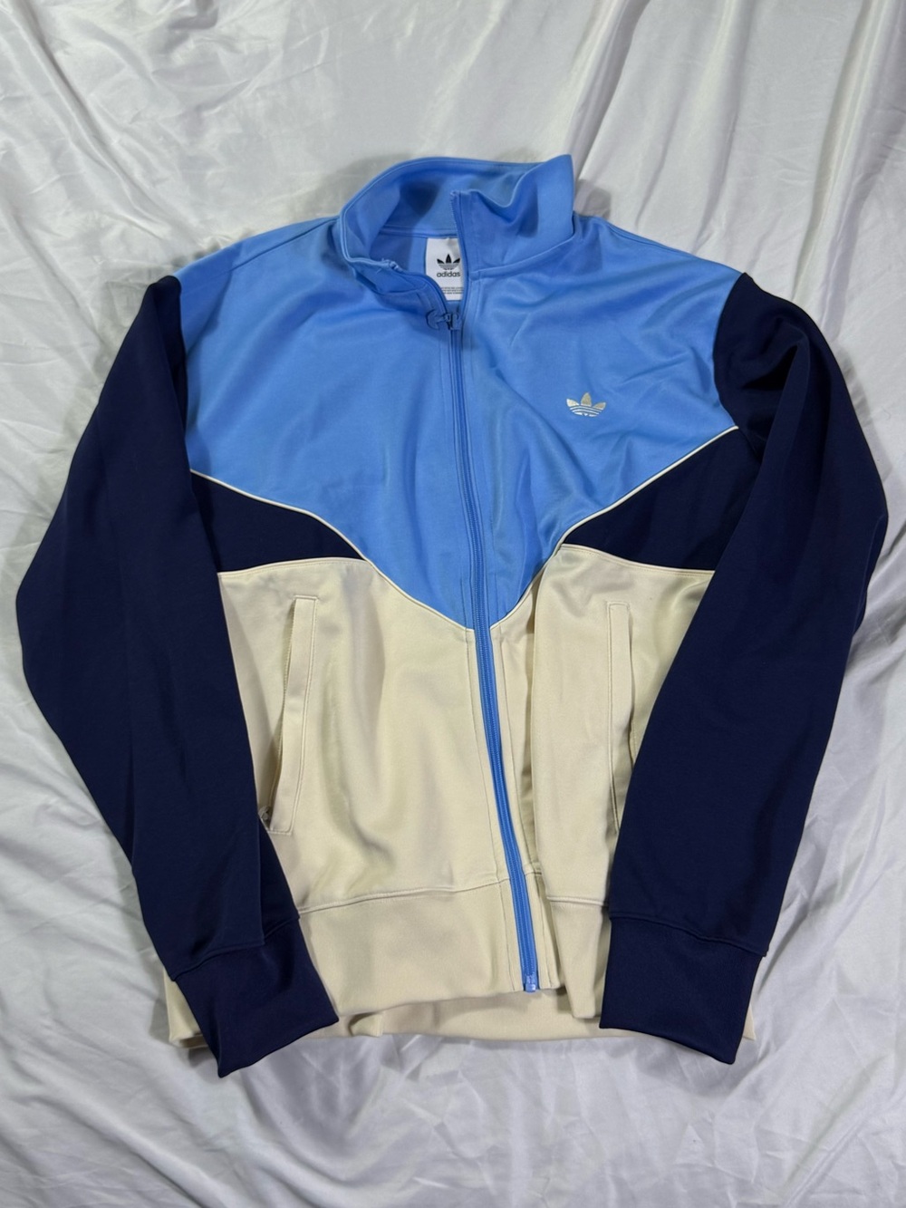 adidas Light Blue Zip-Up Track Jacket